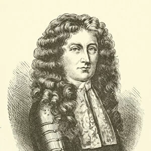 Sir Edmund Andros, English colonial governor in North America (engraving)