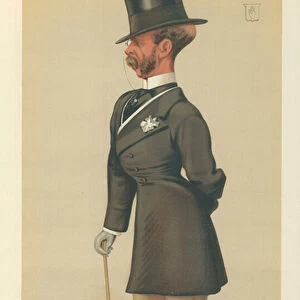 Sir Francis Seymour, Albert Seymour, 11 August 1877, Vanity Fair cartoon (colour litho)
