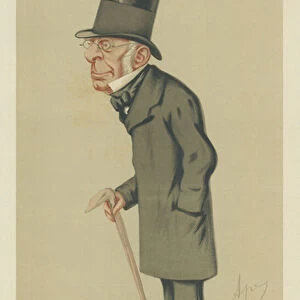 Sir George Biddell Airy (colour litho)