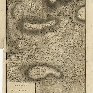 Sketch of the Battle of Hobkirks Hill, near Camden, on the 25th April, 1781, published in London