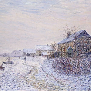 Snow at Tournedos-sur-Seine, 1899 (oil on canvas)