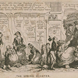 The Spring Quarter; cartoon (engraving)