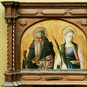 St. Anthony the Hermit and St. Lucy, c. 1470 (tempera on board)
