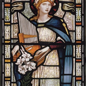 St Cecilia, 1890 (stained glass)