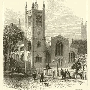 St Margarets Church, from the north-west (engraving)