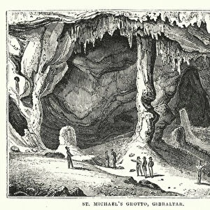 St Michaels Grotto, Gibraltar (engraving)