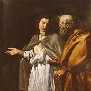 St. Peter Delivered by an Angel (oil on canvas)