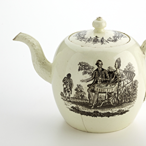 Staffordshire Wedgwood teapot, c. 1775-85 (creamware)