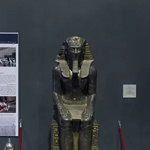 Statue of Tuthmosis III, 18th dynasty, from Deir el Bahari (granodiorite)