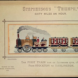 Stephensons Triumph, woven for the York Exhibition