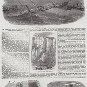 The Submarine Electric Telegraph Cable from England to Belgium (engraving)