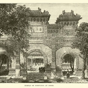 Temple of Confucius at Pekin (engraving)