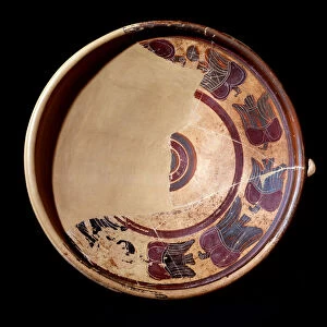 Terracotta plate representing animals, 600-590 BC