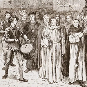 Tetzels Procession, illustration from The History of Protestantism