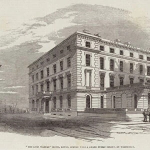 "The Lord Warden"Hotel, Dover, opened with a Grand Public Dinner, on Wednesday (engraving)