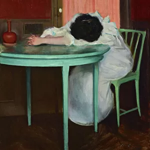 Tired, c. 1895-1900 (oil on canvas)