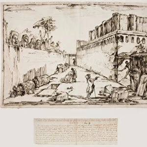 The Tomb of the Istacidi, Pompeii, 1777 / 78 (Pencil, reed pen, black ink)
