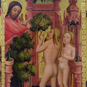 The Tree of Knowledge, detail from the Grabow Altarpiece, 1379-83 (tempera on panel)