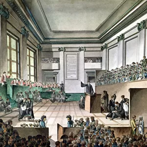 The Trial of the Cadoudal Affair, c. 1804 (w / c on paper)