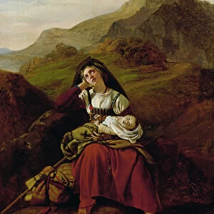The Unhappy Mother, 1834 (oil on canvas)