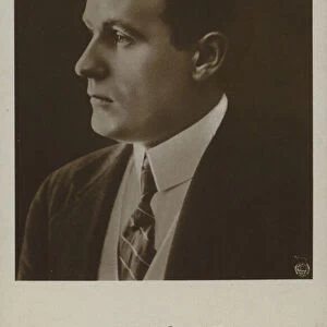 Valdemar Psilander, Danish silent film actor (b / w photo)