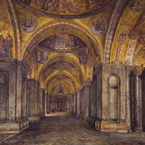 Venice - North Atrium Of St Mark s, 1907 (w / c on paper)