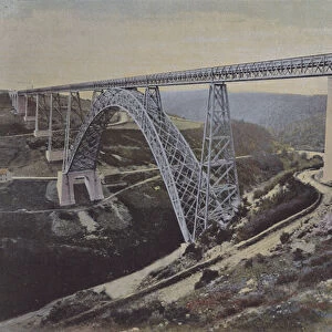 Viaduc de Garabit (coloured photo)