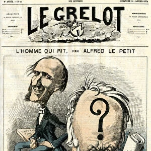Victor Hugo and The Man Who Laughs. Caricature, 1872