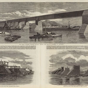 The Victoria Bridge over the St Lawrence at Montreal (engraving)