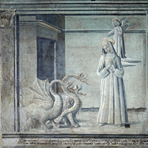 Vie de sainte Francoise Romaine, poursuivie par les demons sous forme de monstres