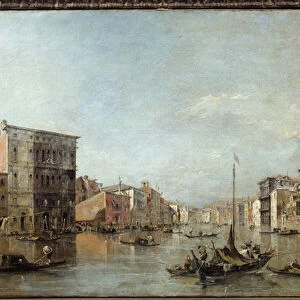 View of the Grand Canal in Venice Painting by Francesco Guardi (1712-1793