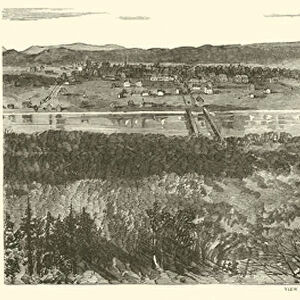 View of Knoxville from Keiths Hills, November 1863 (engraving)