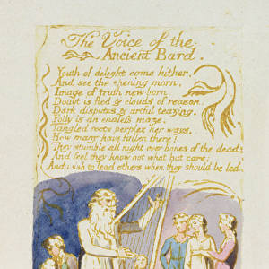 The Voice of the Ancient Bard, plate 31 from Songs of Innocence