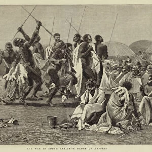 The War in South Africa, a Dance of Kaffirs (engraving)