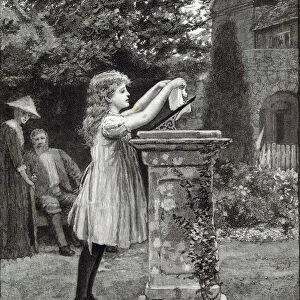 Washing day, from Leisure Hour, 1888 (engraving)