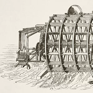 The water-works of London Bridge, first erected in 1582