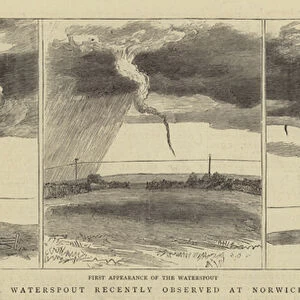 A Waterspout recently observed at Norwich (engraving)