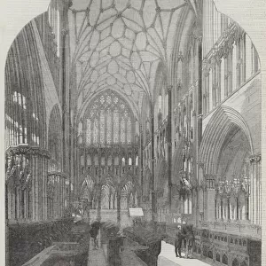 Wells Cathedral, the Choir, with the Recent Restorations (engraving)