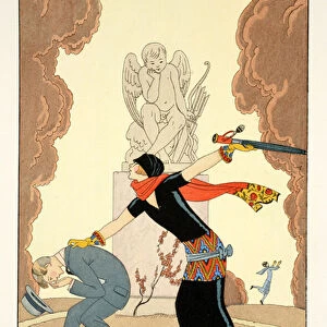 Wrath, from Falbalas & Fanfreluches, Almanach des Modes Presentes, Passees et Futures, 1925 (colour litho)