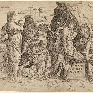 after Andrea Mantegna, The Entombment, engraving