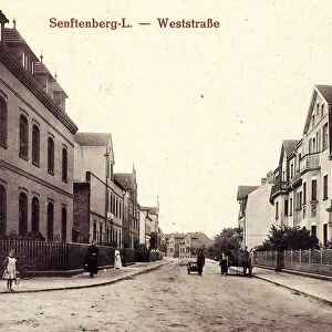Buildings Senftenberg 1915 Brandenburg WeststraBe