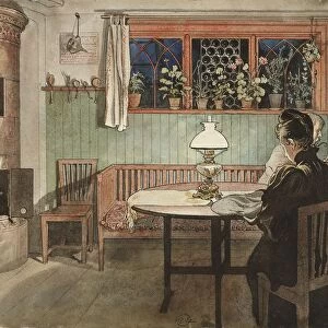 Carl Larsson Children Gone Bed Home 26 watercolors