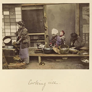 Cooking rice Shinichi Suzuki Japanese 1835 1919