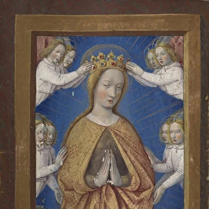 Coronation Virgin Jean Bourdichon French 1457