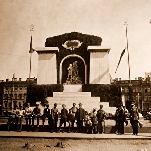 Front door of Smolny Institute, Petrograd, Saint Petersburg, July 1920, Russia, History
