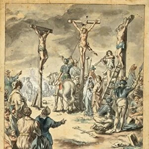 Drawings Prints, Drawing, Crucifixion Christ, Artist, Pehr Horberg, Swedish, Virestad