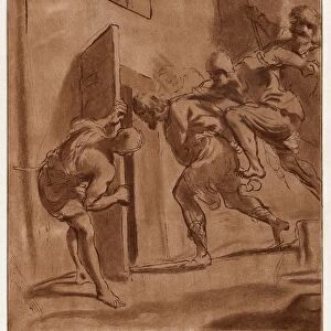 Drawings Prints, Print, Incarceration St. Roch, Artist, Guercino, Giovanni Francesco Barbieri
