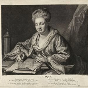 Drawings Prints, Print, L Optique, Artist, Michel Dossier, French, 1684-1750