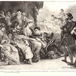Eugene Delacroix (French, 1798 - 1863). Hamlet: C est une intrigue... 1834- 1843