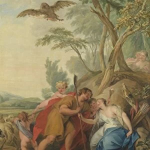 Jupiter, Disguised as a Shepherd, Seducing Mnemosyne, the Goddess of Memory, Jacob de Wit